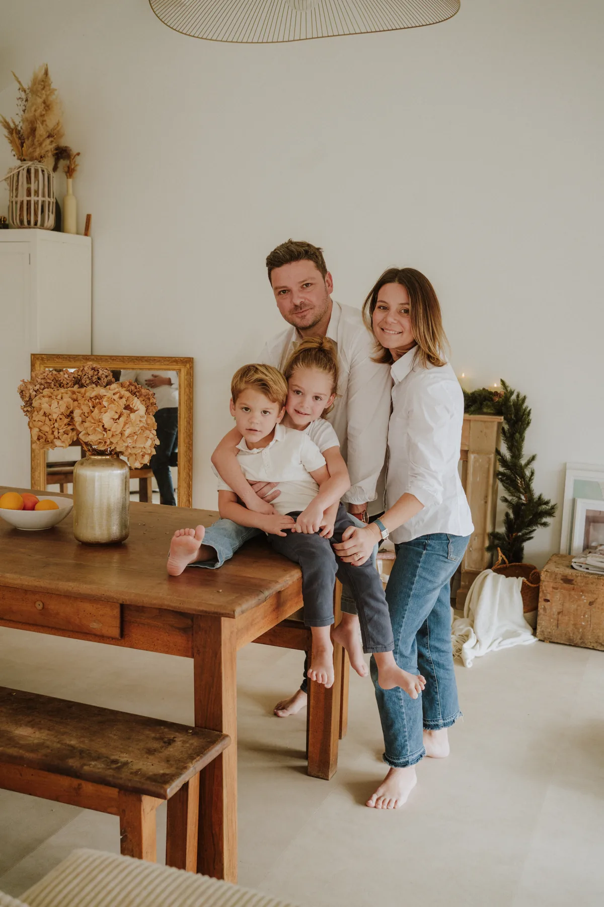 Moment de complicité en famille