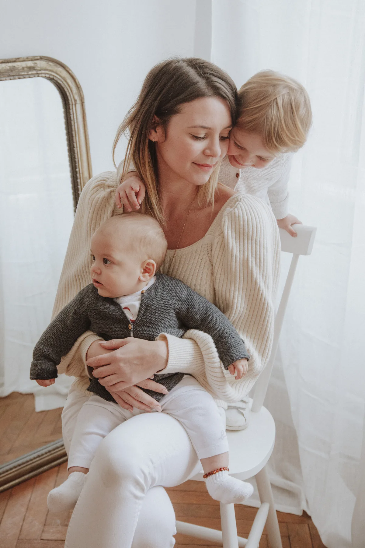 Moment de complicité en famille
